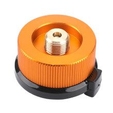 Gas Adapter For Camping Stoves Gas Conversion Head Butane Canister Compatible Screw Gas Cartridge Piston Adapter