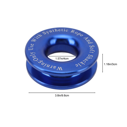 Aluminiumlegierung 17637lbs Schleppring Blau ATV/UTV 1