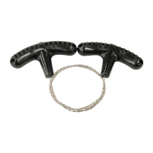 Stainless Steel Wire Saw Pocket Rope Saw Handheld Wire Saw For Wood PVC Pipe Cutting Tool Black Outdoor Emergency