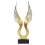 Innovative Abstract Wing Sculpture Light Luxury Gold Accent Piece 14