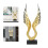 Innovative Abstract Wing Sculpture Light Luxury Gold Accent Piece 15