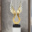 Innovative Abstract Wing Sculpture Light Luxury Gold Accent Piece 5
