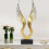 Innovative Abstract Wing Sculpture Light Luxury Gold Accent Piece 6