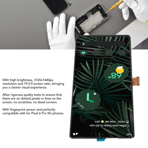 6.71" Pixel 6 Pro 5G Screen Replacement Kit - Full Touch Assembly 2