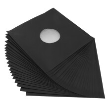 20 piezas de fundas de papel kraft negro para vinilos de 12 pulgadas