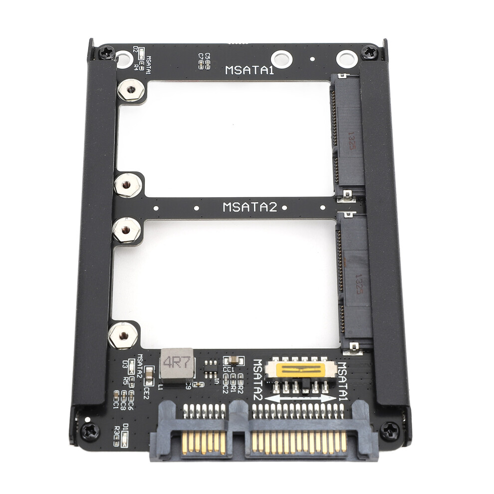 2X Msata Ssd To 2.5" Sata Iii Converter - Durable Easy Installation 4611335800249