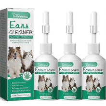 (3pcs)Ear Drops For Pets Dogs Cats Ear Wax Kills Mites Mite Clear