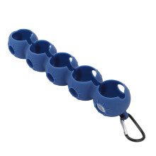 Blauer Golfballhalter - hält 5 Bälle 26,8x4,6x4cm