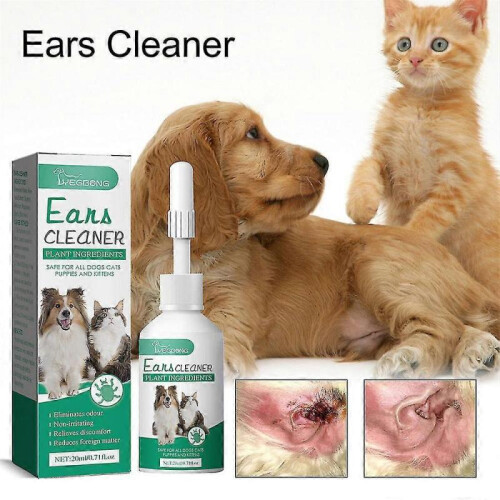 (3pcs)Ear Drops For Pets Dogs Cats Ear Wax Kills Mites Mite Clear 1