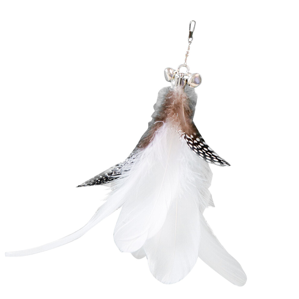Stimulating Cat Feather Teaser Toy with Bell for Energetic Playtime-image-OPC-PJDVSKB-NEW
