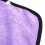 Bata de baño para gatos con capucha de microfibra morada, talla M 9