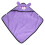 Bata de baño para gatos con capucha de microfibra morada, talla M 11