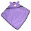 Bata de baño para gatos con capucha de microfibra morada, talla M 12