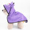 Bata de baño para gatos con capucha de microfibra morada, talla M 6