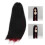 Parrucca per bambola BJD 1/4, lunga e liscia, nero/rosso vino 16