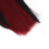 Parrucca per bambola BJD 1/4, lunga e liscia, nero/rosso vino 7