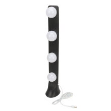 Luce da vanità LED 4 LED USB-A portatile 3 temperature di colore nero