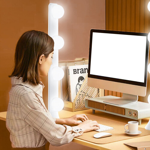 LED-Spiegellicht 4-LED USB-A, 3 Farbtemperaturen, ABS 2