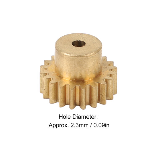 Pignone in rame da 20 denti con foro da 2,3 mm per 370/380/390 1