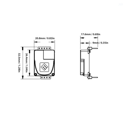 Sensore CO2 NDIR Modello 5000 ppm, ABS/metallo compatto 1