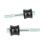 1 paire de colliers de riser noirs Interceptor 650 16