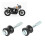 1 paire de colliers de riser noirs Interceptor 650 13
