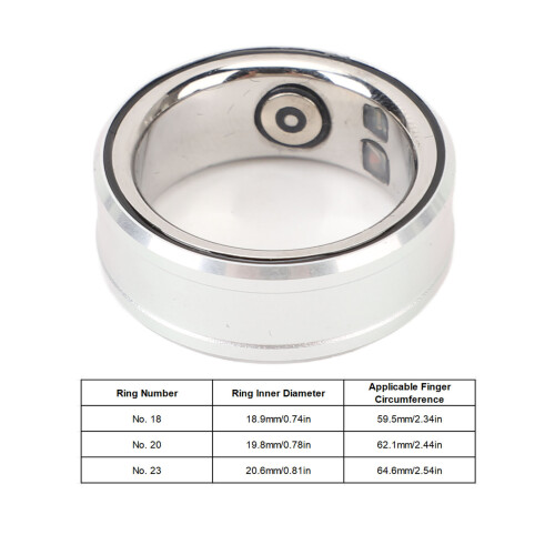 Smart Ring ID:18,9mm 18 mAh Silber 25x25x10mm 1