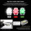 STARTRC 250mAh Luce stroboscopica 40x28x15.4mm W/G/R 4