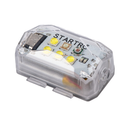 STARTRC 250mAh Luce stroboscopica 40x28x15.4mm W/G/R 2