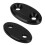 2 pièces cache de base du miroir en aluminium noir S1000RR/R1 11