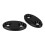 2 pièces cache de base du miroir en aluminium noir S1000RR/R1 1