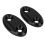 2 pièces cache de base du miroir en aluminium noir S1000RR/R1 12