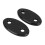 2 pièces cache de base du miroir en aluminium noir S1000RR/R1 6