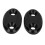 2 pièces cache de base du miroir en aluminium noir S1000RR/R1 14
