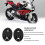 2 pièces cache de base du miroir en aluminium noir S1000RR/R1 8
