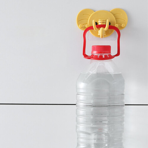 Gancho de pared con cabeza de elefante ABS autoadhesivo 24,00 g 2