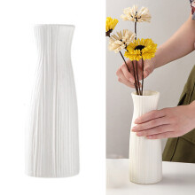 Vaso per fiori bianco grande in plastica PE di tipo A, 2,1–4 oz