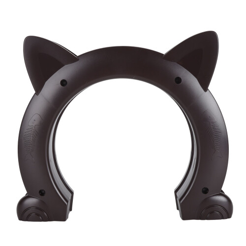 Braunes ABS-Katzen-Innentürloch-Kit Einfacher Einbau