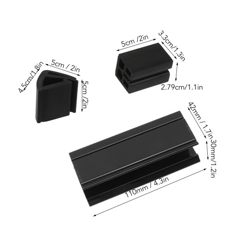 DS 2000-UP Clip di montaggio per parabrezza Plastica/Gomma 1