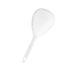 Écumoire en plastique 1,9 oz blanc 34,5x13,5 cm