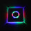 Sous-verre LED multicolore transparent 3 modes 300 mAh 12
