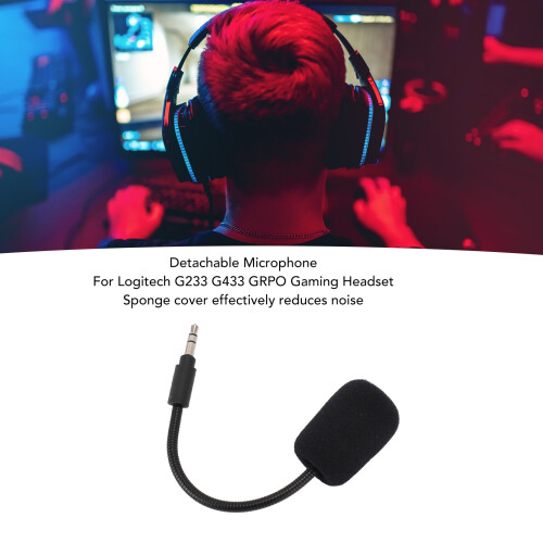 Microfono rimovibile per cuffie G233, G433 e G PRO con jack da 3,5 mm 2