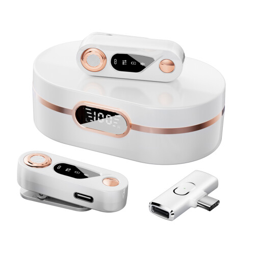 Micrófono lavalier 2.4G, 70 mAh, compacto, color varía 2