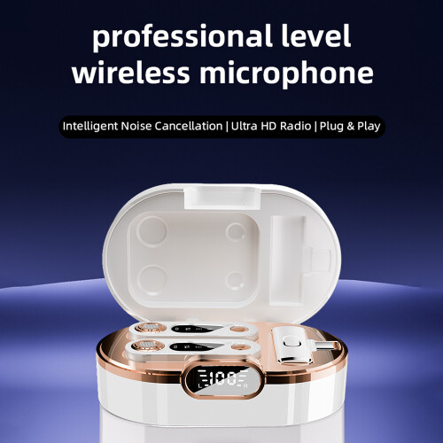 Micrófono lavalier 2.4G, 70 mAh, compacto, color varía