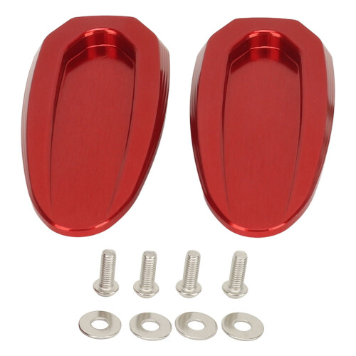 2 pezzi Copertura della base dello specchio in alluminio rosso compatibile con S1000RR 2