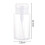 200ml Klare PP-Drückspenderflasche mit Staubdichtem Deckel 2