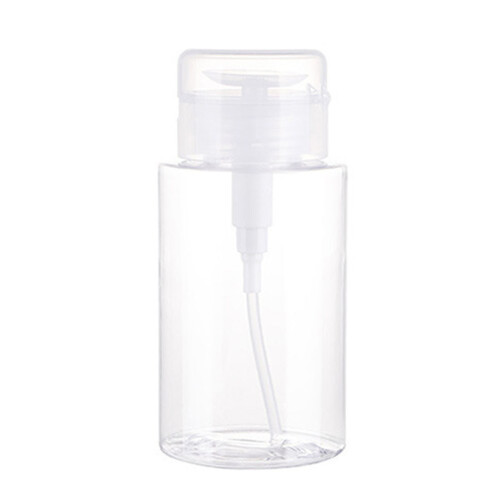 200ml Klare PP-Drückspenderflasche mit Staubdichtem Deckel 2