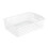 Rectangular Plastic Desktop Storage Basket, Space Saving, Stackable Bin for Snacks & Toys, L 3