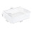 Rectangular Plastic Desktop Storage Basket, Space Saving, Stackable Bin for Snacks & Toys, L 2