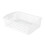 Rectangular Plastic Desktop Storage Basket, Space Saving, Stackable Bin for Snacks & Toys, L 10